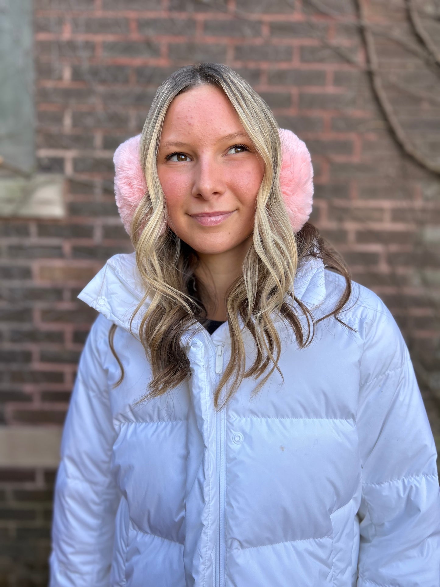 Light Pink Faux Fur Earmuffs