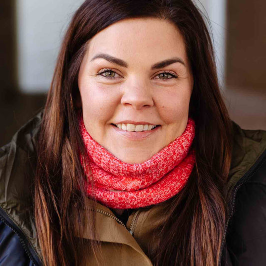 Marled Red Super-Soft Neck Warmer