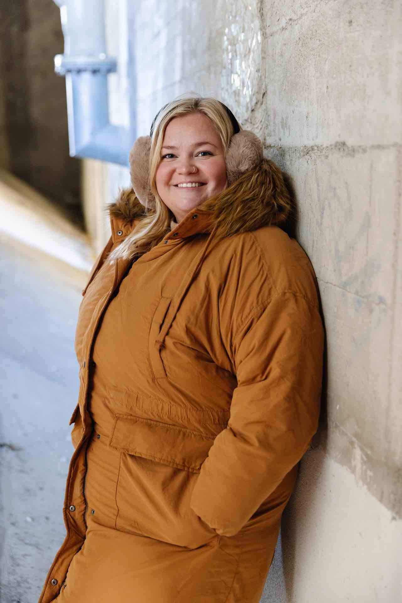 Stone Faux Fur Earmuffs
