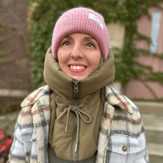 Olive Green Puffer Balaclava