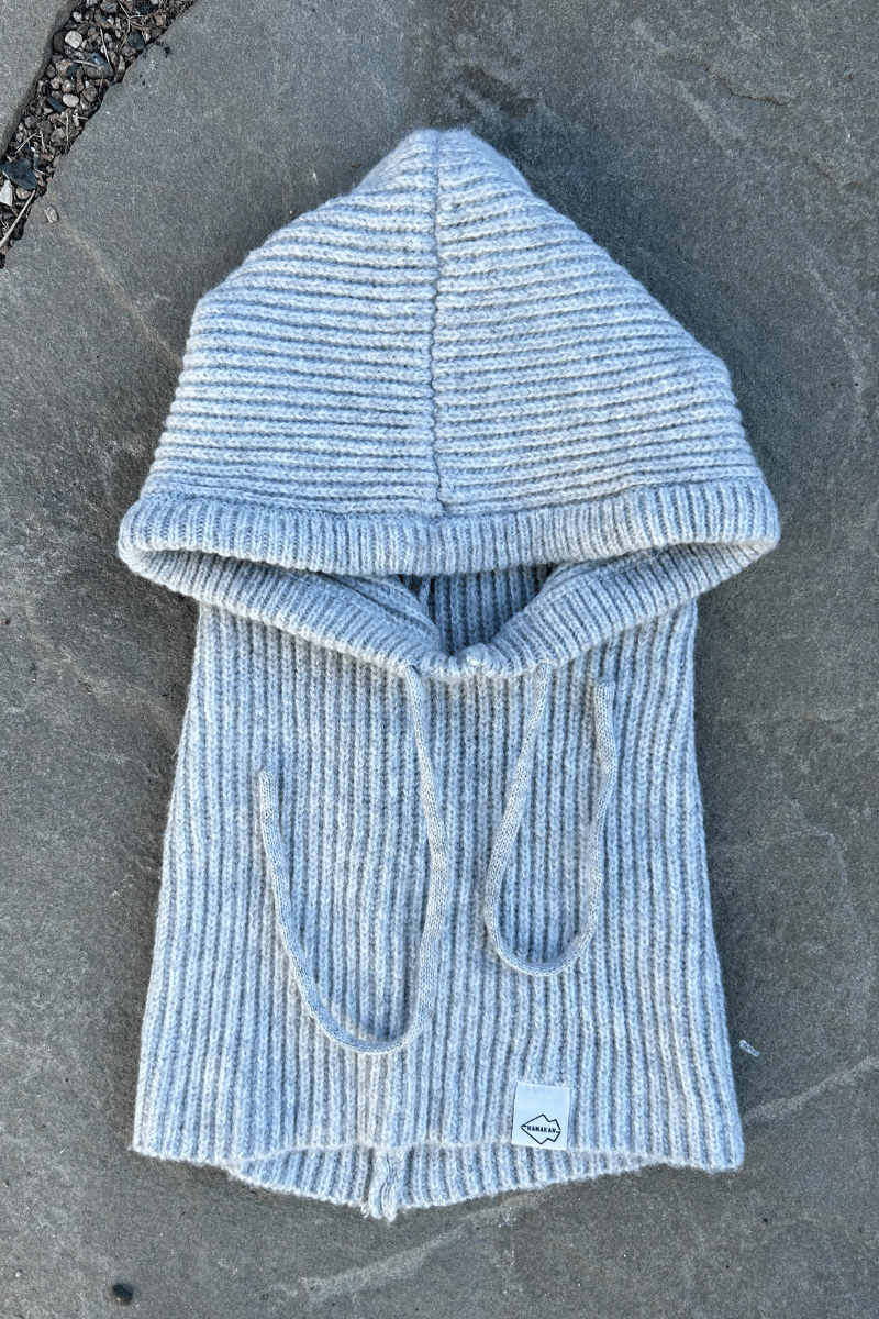 Light Gray Knit Balaclava