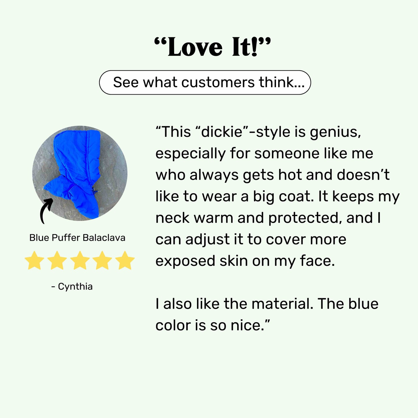 Puffer Balaclava in Red