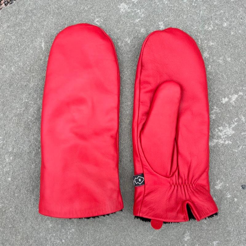 Red All-Leather Driving Mitten - LIMITED EDITION
