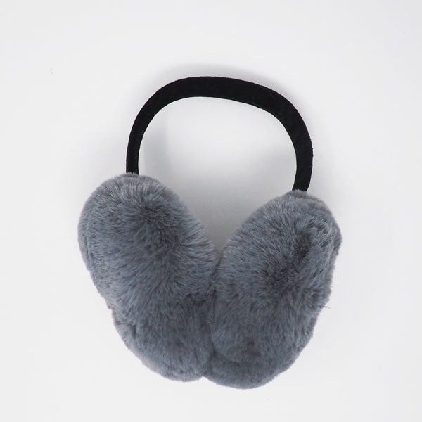 Gray Faux Fur Earmuffs