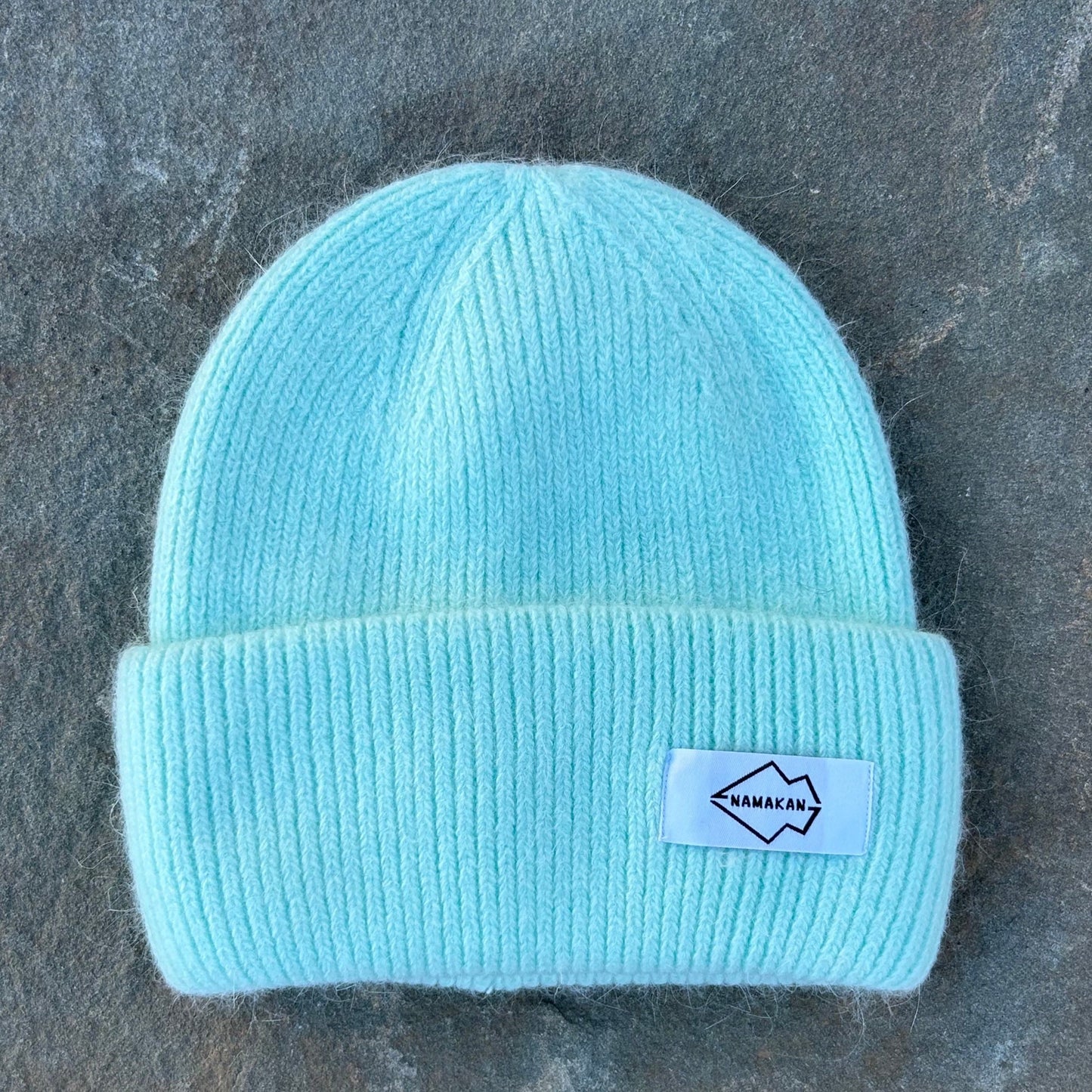 Mint Angora Beanie Hat