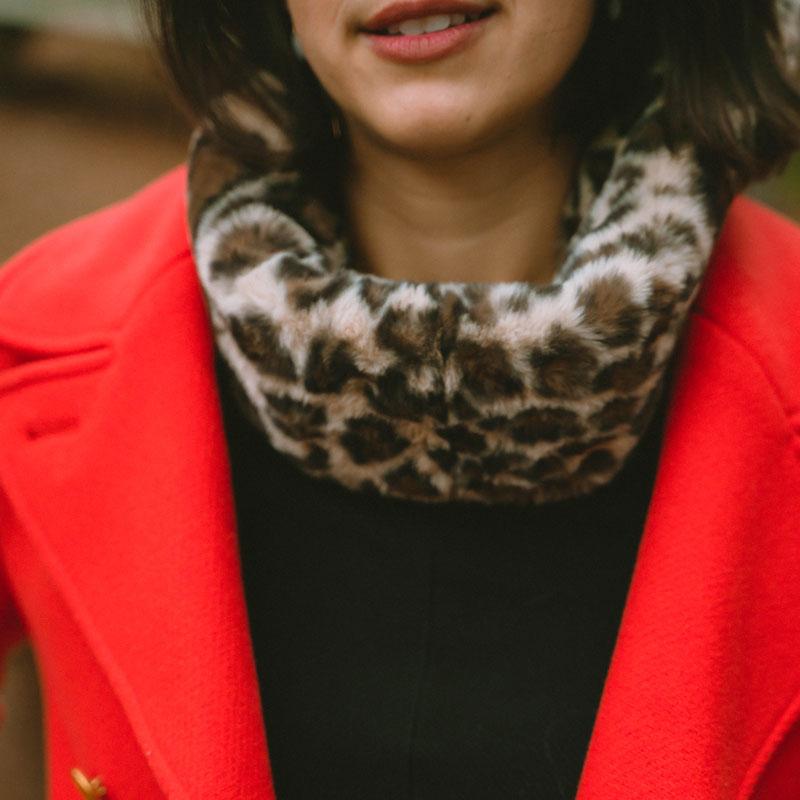 NEW! - The Leopard Faux Fur Ruff
