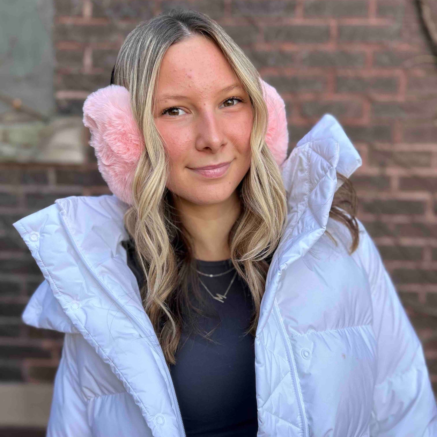 Light Pink Faux Fur Earmuffs