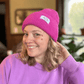 Raspberry Angora Beanie Hat - Limited Edition!