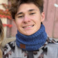Marled Blue Super-Soft Neck Warmer