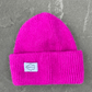 Raspberry Angora Beanie Hat - Limited Edition!