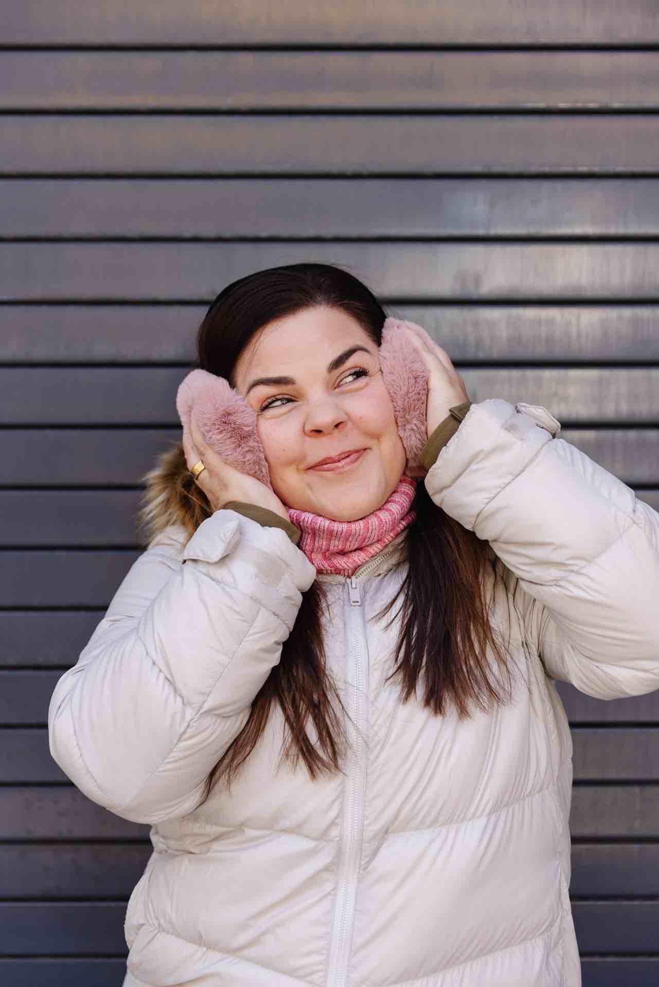 Rose Faux Fur Earmuffs