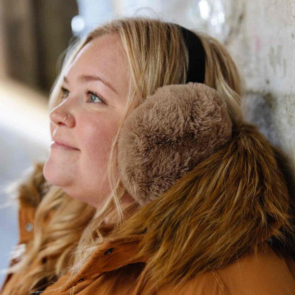 Faux Fur Earmuffs - Soft and Cozy Earmuffs - Oversized Earmuffs
