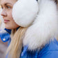 White Faux Fur Earmuffs