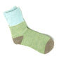 Blue & Mint Color Block Wool Socks