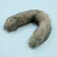 Faux fur-like product on a light blue background
