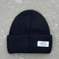 Black Angora Beanie Hat