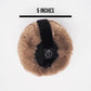White Faux Fur Earmuffs