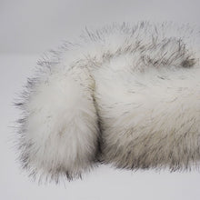 White Faux Arctic Fox Fur - parka faux fur trim