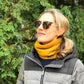 Mustard Fleece Lined Neck Warmer