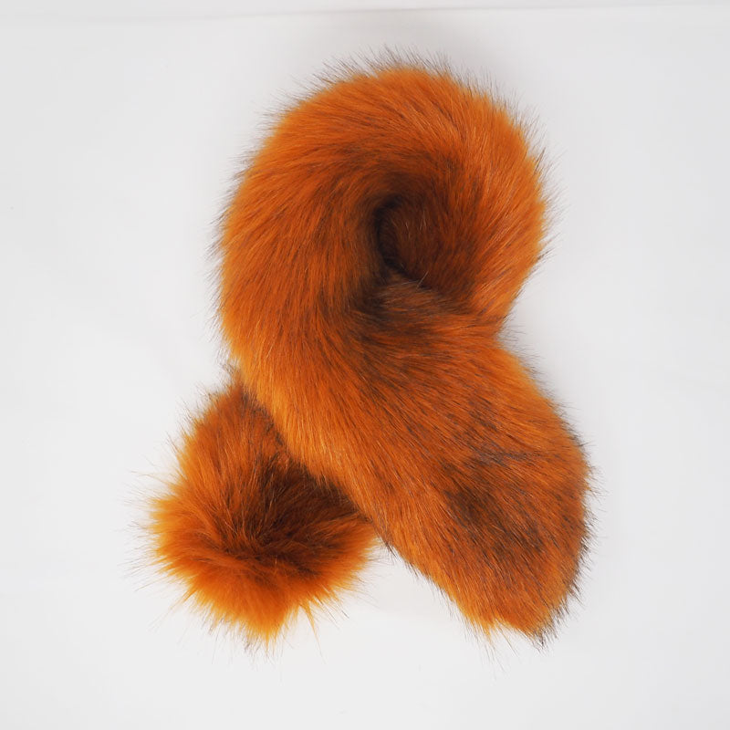 Namakan - Faux Red Fox Fur Ruff - faux fur trim for your hood