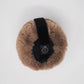 Faux Fur Earmuffs in stone/beige color